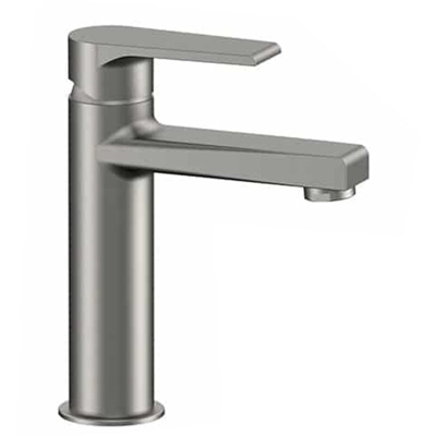 MONOCOMANDO LAVABO MEDIO LINEA ARTIC Nichel Nero Spazzolato