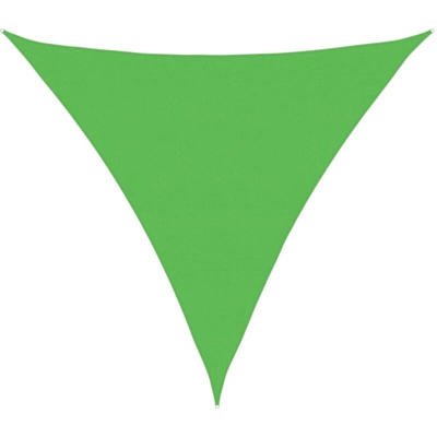 vidaXL Vela Parasole 160 g/m² Verde Chiaro 6x6x6 m in HDPE - Verde