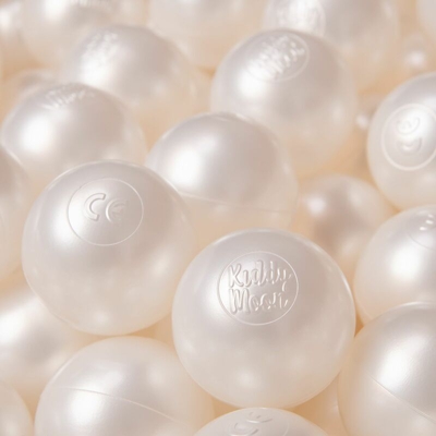 300 ? 6CM Palline Morbide Colorate Per Piscina Bambini Fatto In EU, Perla - perla - Kiddymoon