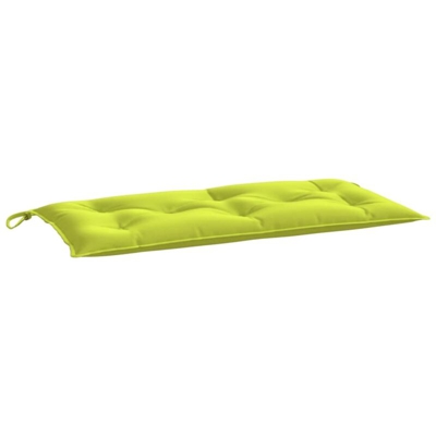 Cuscino per Panca Giardino Verde Brillante 100x50x7 cm Tessuto - Verde - Vidaxl