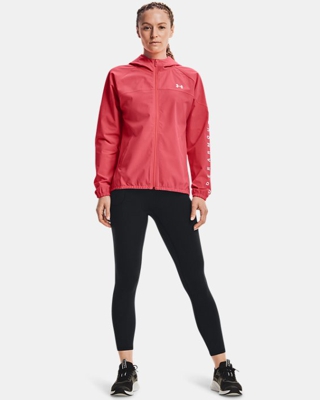 Felpa con cappuccio UA Woven Branded Full Zip da donna