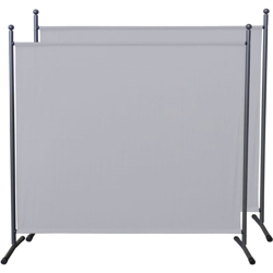 2 Pezzi Paravento da Giardino 180 x 178 cm Divisorio in Tessuto Protezione della Privacy Bianca en oferta