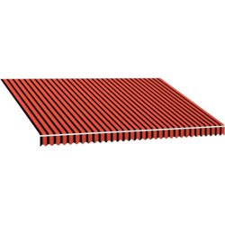 Tenda da Sole in Tela Arancione e Marrone 450x300 cm - Multicolore - Vidaxl precio