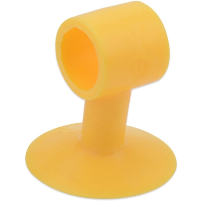 Aspirazione porta in silicone Punzonatura gratuita Tampone in vetro anti-collisione Porta resistenza Porta del bagno Aspirazione a parete Giallo