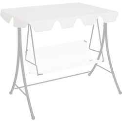 YOUTHUP Baldacchino per Dondolo Giardino Bianco 192x147 cm 270 g/m2 - Bianco precio