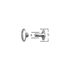 20 RIVETTI TUBOLARI IN FERRO NICHELATO - MASCHIO E FEMMINA - 4X7MM - Oreca precio