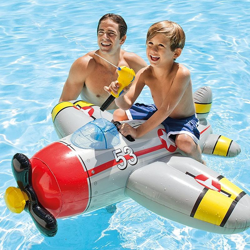 Aereoplano Cavalcabile Gonfiabile Mare Piscina Con Pistola Acqua 2 Colori en oferta