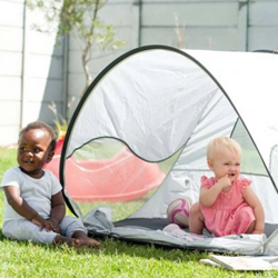 DERYAN Tenda da Spiaggia Pop-up con Zanzariera 120x90x80 cm Crema - crema en oferta