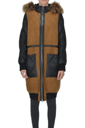 Shearling insert down jacket precio