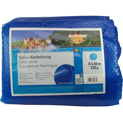 Copertura Solare per Piscina Rotonda 450 cm in PE Blu - Blu - Summer Fun