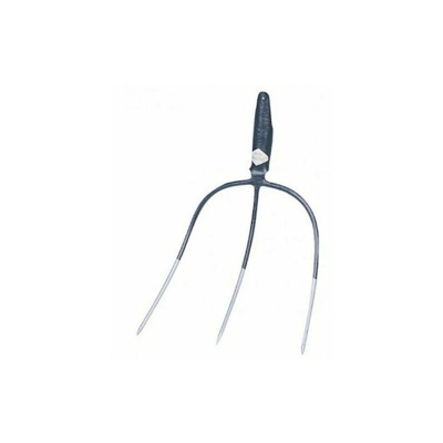 Forca A 3 Denti In Acciaio Professionale Per Fieno Paglia Cm 22X40 D.8 Mm 14817