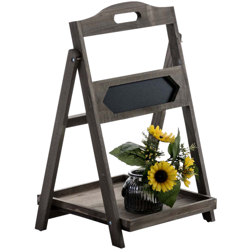 CLP - Scaffale shabby chic con lavagnetta MARK Marrone scuro características