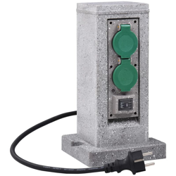 Presa Elettrica da Giardino con Sensore Luce Verticale Plastica - Youthup precio