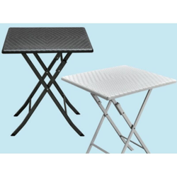 Fraschetti - Tavolo polyrattan Levante 61x61x73h bianco en oferta