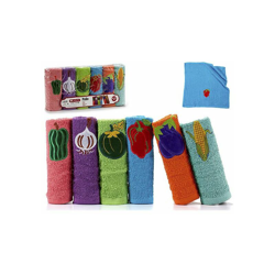 Set di Teli Multicolore (6 pcs) (50 x 50 cm) en oferta