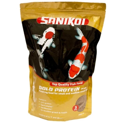 Sanikoi Gold 3mm 3000ml - mangime in pellet altamente proteico per pesci da laghetto - Velda