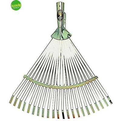 Scopa regolabile a ventaglio zincata per giardino