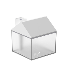 Piccola casa umidificatore presentato ventilatore USB e USB notte bianca luce (versione a batteria) precio