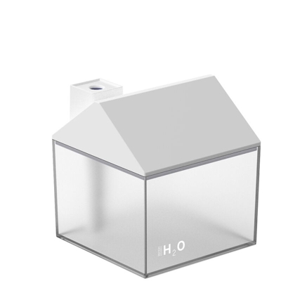 Piccola casa umidificatore presentato ventilatore USB e USB notte bianca luce (versione a batteria)