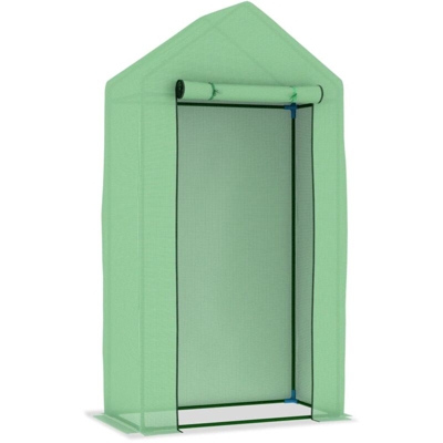 Serra con Telaio in Acciaio 0,5 m² 1x0,5x1,9 m - Verde - Vidaxl