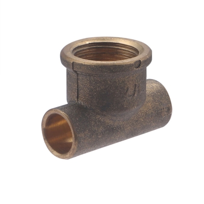 Raccordo a T in ferro/rame, femmina, ø12, F15x21 - Noyon&thiebault
