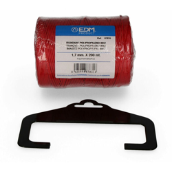 Bobina intrecciata in polipropilene 8842 200mts rosso 87835 - EDM en oferta