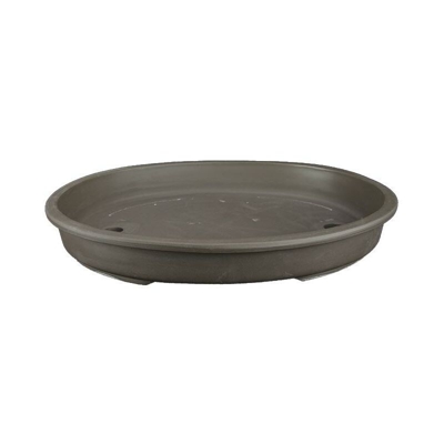 Vaso per bonsai Giapponese Morrisan ovale in gres 25,5x18,5x4 cm - B23-41b