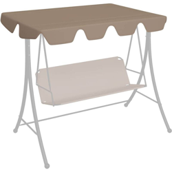 Baldacchino per Dondolo da Giardino Talpa 150/130x70/105 cm - Grigio talpa - Vidaxl en oferta