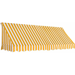 Tenda da Sole per Bistrò 300x120 cm Arancione e Bianca - Arancione - Vidaxl precio