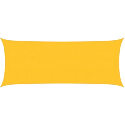 Vela Parasole 160 g/m² Gialla 2x5 m in HDPE - Giallo - Vidaxl