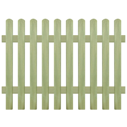 Staccionata in Legno di Pino Impregnato 170x120 cm 6/9 cm en oferta