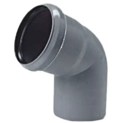 Curva 67° diam. 50 mm per tubo scarichi domestici 2 pezzi en oferta