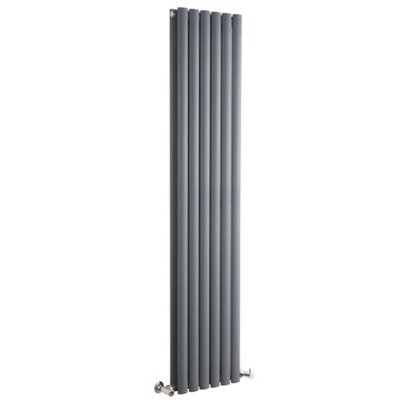 Hudson Reed Revive Radiatore Termoarredo di Design Verticale Moderno - Termosifone con Finitura In Antracite - Design a Colonna - 1780 x 354 x 78mm