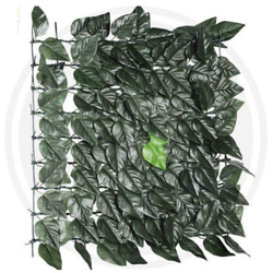 Siepe sintetica a foglie lauro ascot schermatura totale mt 1,5x3 en oferta