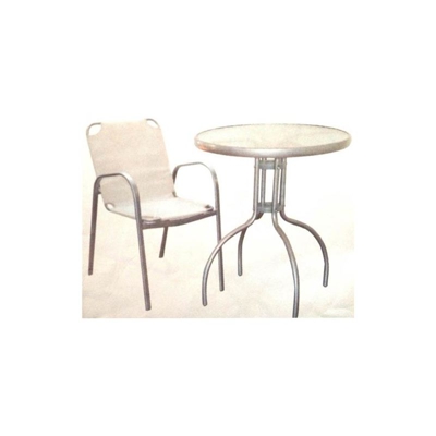 Poltrona da esterno COCKTAIL struttura in acciaio seduta in texilene