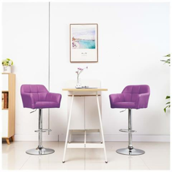 Sgabelli Da Bar 2 Pz Con Braccioli Viola In Similpelle características