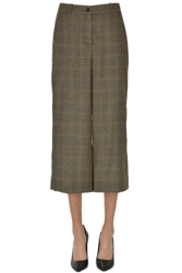 Cropped prince of Wales trousers características