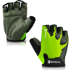 Boodun - Guanti sportivi Antiscivolo Guanti mezze dita da ciclismo Guanti imbottiti ammortizzanti per sollevamento pesi Guanti MTB traspiranti en oferta