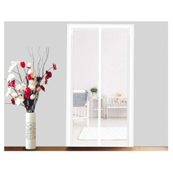 Tenda Zanzariera Magnetica Bianca Per Porta Finestra Con Adesivo In Velcro Misura 90X210cm características
