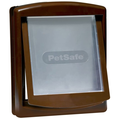 Porta per Animali a 2 Direzioni 755 Media 26,7x22,8 cm Marrone - Marrone - Petsafe
