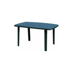 Tavolo rettangolare in resina con angoli stondati "Cayman" Verde en oferta