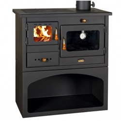 Stufa cucina a legna modello prity mia c/forno nera 75x45x80 - Salone características