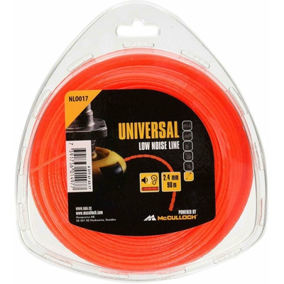 Filo per Decespugliatore 2.4 o 3 mm Universale McCulloch Nylon Silenzioso - Misura: 3 mm x 56 Mt Classico