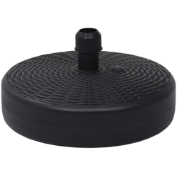 Base per Ombrellone Riempibile con Sabbia/Acqua 24L Nera - Nero - Youthup en oferta