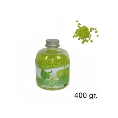 Set 2 Pezzi Pietrisco Profumato In Bottiglia 400Gr Fragranza Mela Decoro Pietra