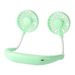 ZY-A1 Ventilatore a collo sospeso pigro senza luce, 3 velocita del vento (verde) en oferta