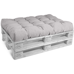 Beautissu - Cuscino seduta per bancali o ecopallets di legno Style Grigio chiaro, 120x80x15 cm características