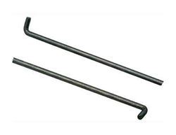 Asta Per Cremonesi Ferro Lucido Tonde Con Perni Mm. 6 Cm. 200 precio