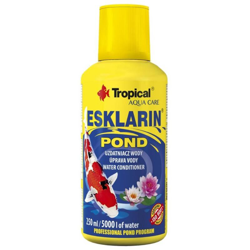 Pond Esklarin 250ml - Neutralizza metalli pesanti e protegge le muchese dei pesci da laghetto - Tropical características