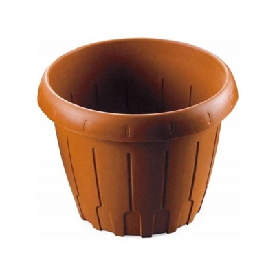 Vaso Fioriera Tondo Plastica Senza Sottovaso Piante Fiori Casa Giardino 35Cm 16Lt